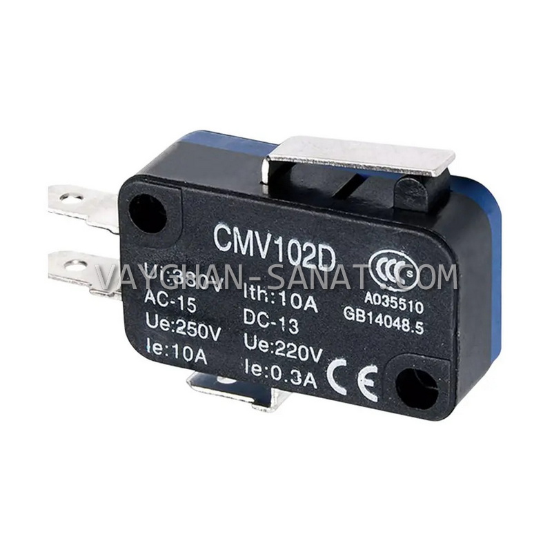 میکروسوئیچ اهرمی کوتاه ساده CNTD مدل CMV102D