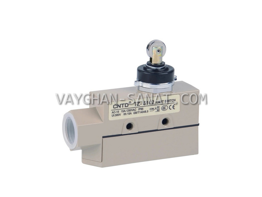 لیمیت سوئیچ حفاظ دار قرقره دار فشاری سی ان تی دی CNTD کد TZ-6102