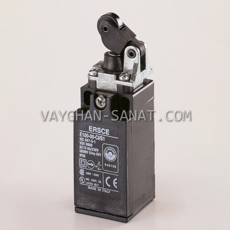 لیمیت سوئیچ یک طرفه بدنه پلاستیکی ارش ERSCE ایتالیا E100-00-CI