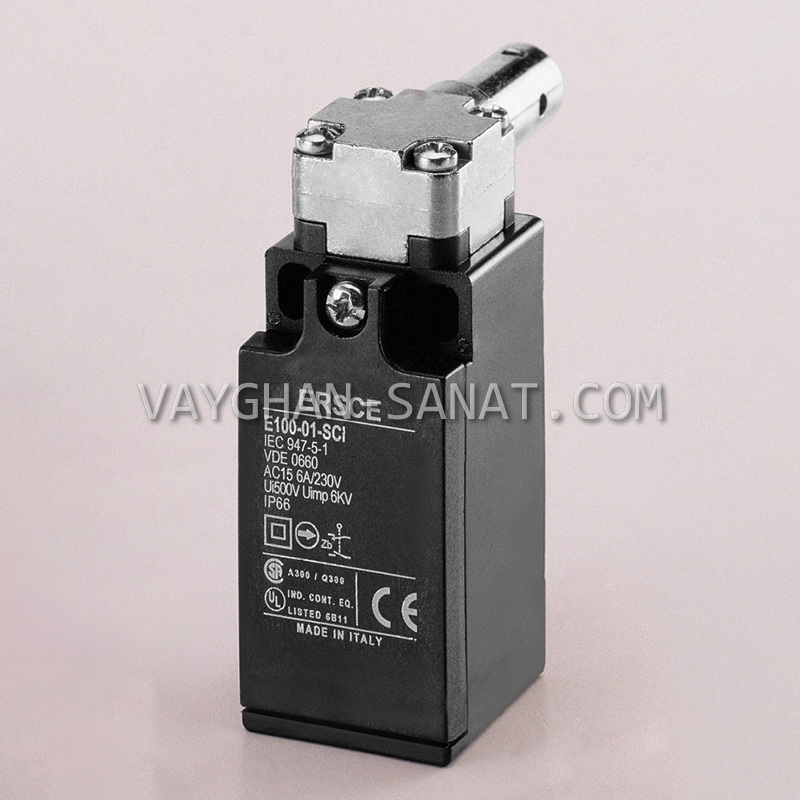 لیمیت سوئیچ اهرمی ضامن دار ارش ERSCE ایتالیا E100-01-SCI