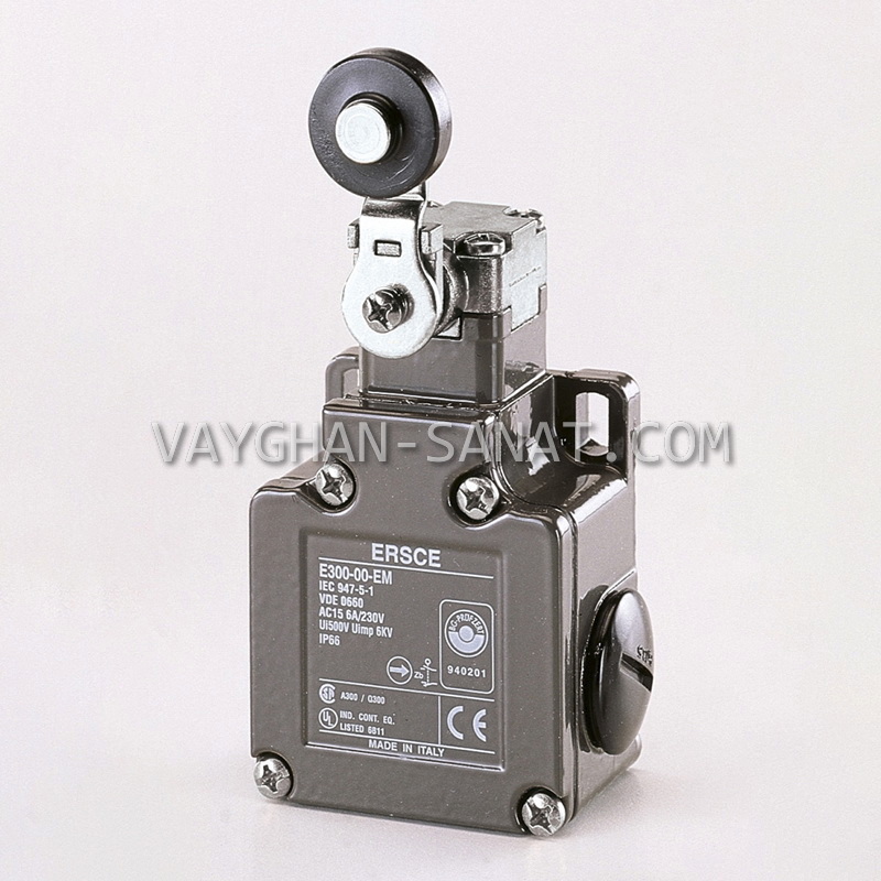 لیمیت سوئیچ دو طرفه بدنه فلزی ارش ERSCE ایتالیا E300-00-EM