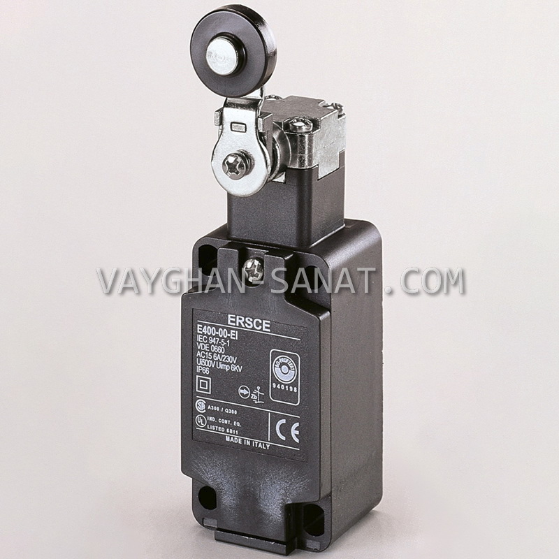 لیمیت سوئیچ دو طرفه بدنه فلزی ارش ERSCE ایتالیا E400-00-EM