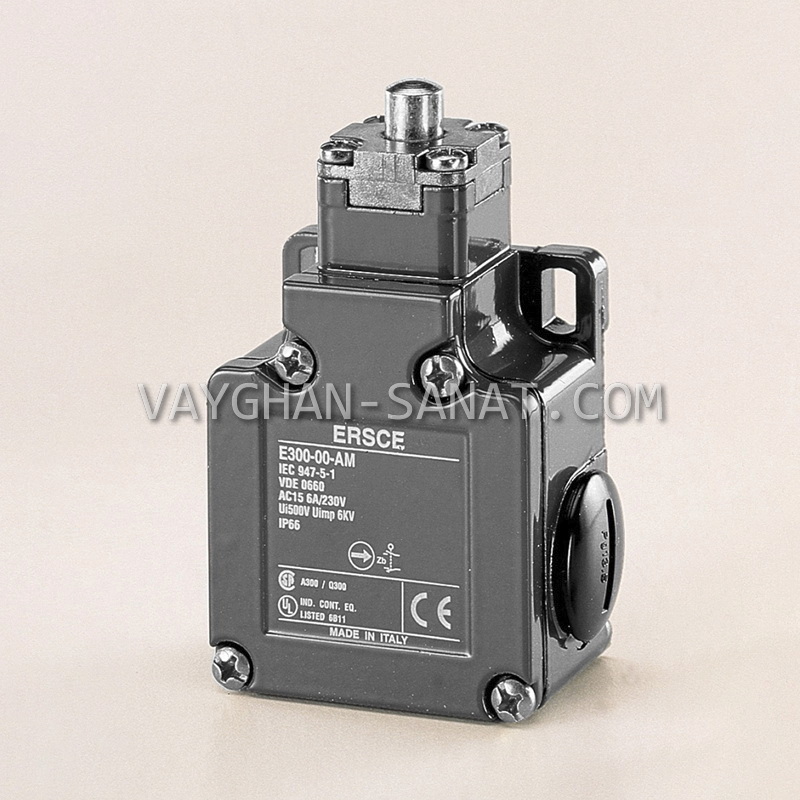لیمیت سوئیچ شاسی فشاری بدنه فلزی ارش ERSCE ایتالیا E300-00-AM
