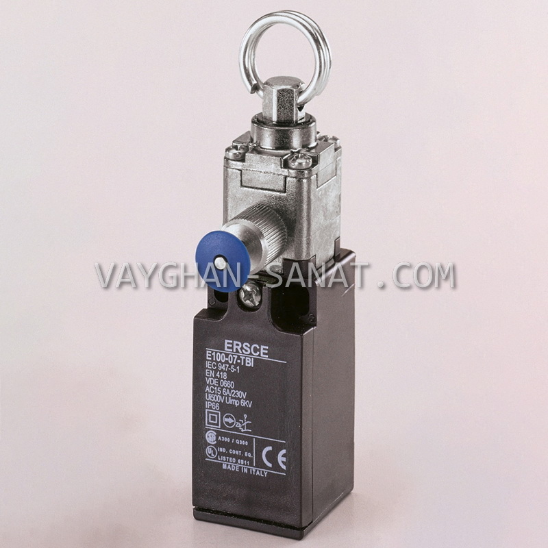 لیمیت سوئیچ کششی ضامن دار برماس BERMAS کد E100-08-TBI