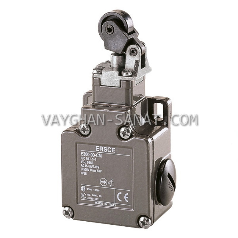 لیمیت سوئیچ یک طرفه بدنه فلزی ارش ERSCE ایتالیا E300-00-CM