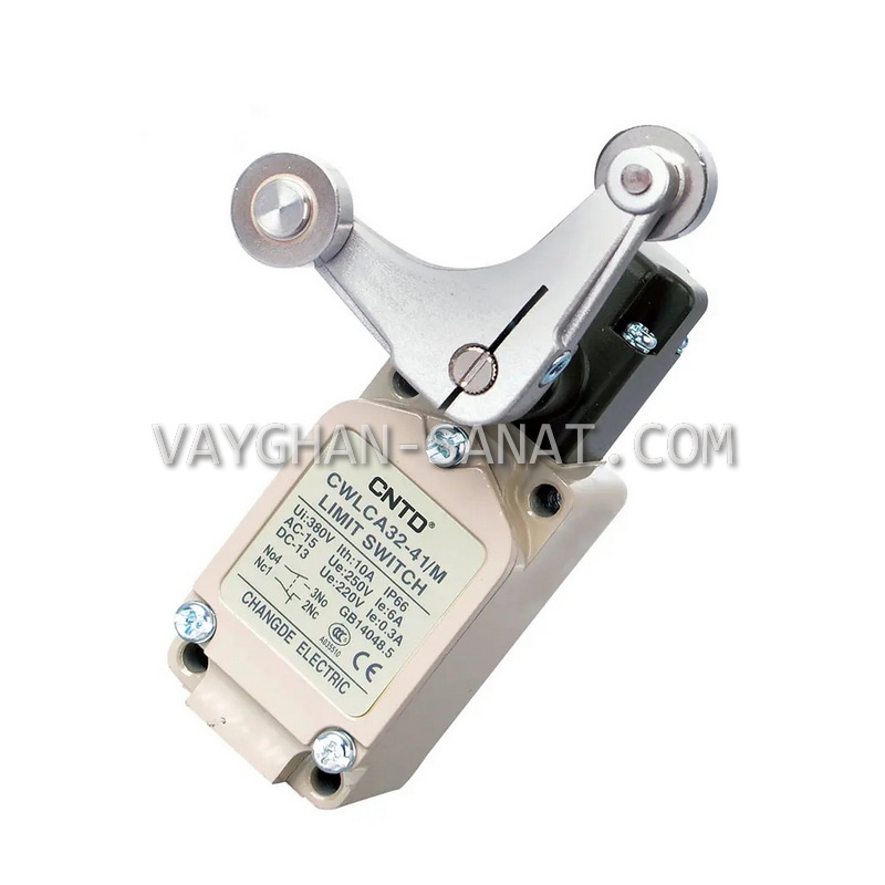 لیمیت سوئیچ تیپ سنگین دو طرف شاخ CNTD مدل CWLCA32-41-M