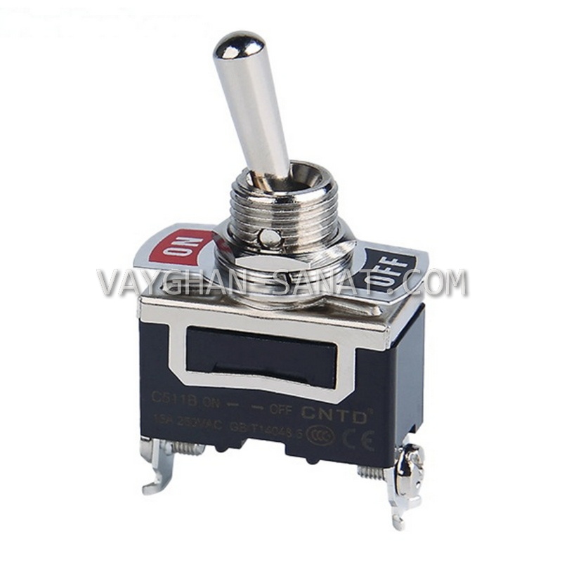 کلید کلنگی ۶ پیچ استارتی سی ان تی دی CNTD مدل C5R11B ON-OFF