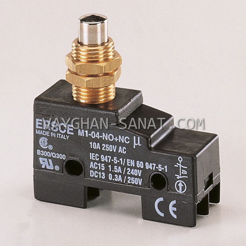 میکروسوئیچ شاسی فشاری ۴ پیچ ارش ERSCE ایتالیا M304NONCمیکروسوئیچ شاسی فشاری ۴ پیچ ارش ERSCE ایتالیا M304NONC